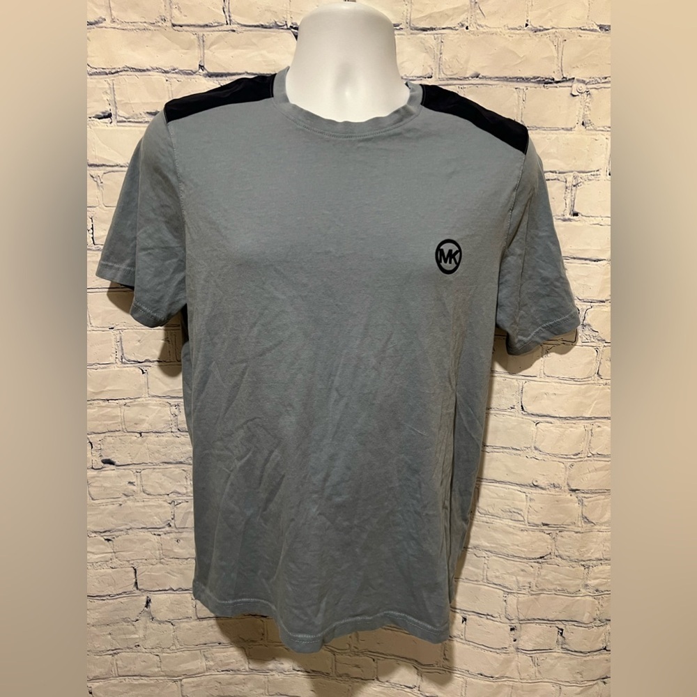 Michael Kors Men's T Shirt Graphic Logo Short Sleeve Blue Size Large